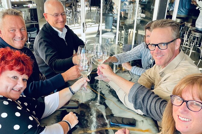 Grapevine's Wine & Chocolate Happy Hour - Stop 3 at Wine Fusion Winery: three wines with bruschetta and/or heavy bites