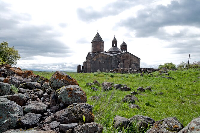 Group Tour: Hovhannavank, Saghmosavank, Chocolate House, Aghtsk - Hovhannavank: John the Baptist and 5th-century Armenian stone