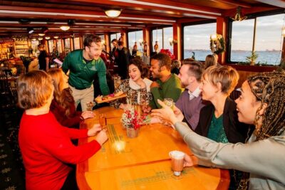 New York City Cocoa and Carols Holiday Cruise - The Hudson River Section: Financial District Views and Big City Landmarks