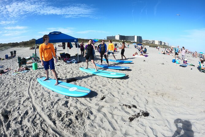 Two- Hour Group Surfing Lesson in Cocoa Wrightsville Beach, NC - Where your surf lesson starts on Wrightsville Beach