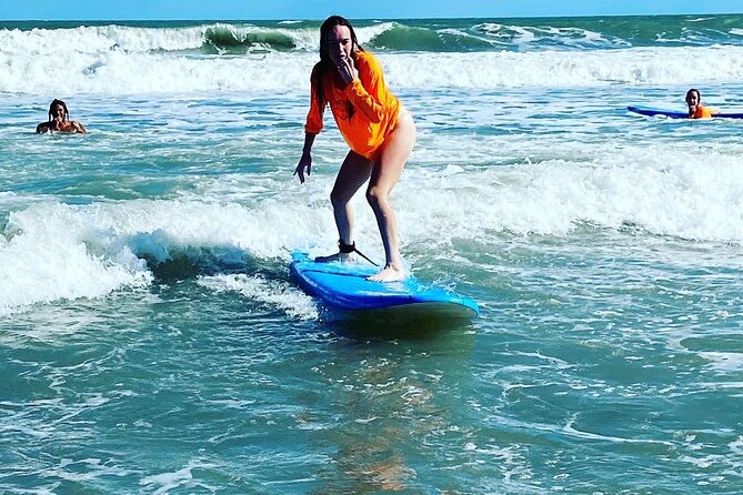 Two- Hour Group Surfing Lesson in Cocoa Wrightsville Beach, NC - Learning to catch and ride: what coaching you should expect