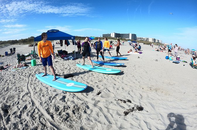 Two- Hour Group Surfing Lesson in Cocoa Wrightsville Beach, NC - Cocoa-style mellow conditions and what to do with that info